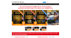 Desktop Screenshot of gamsatbooks.com