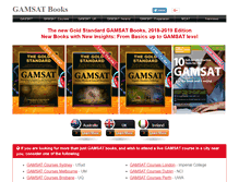 Tablet Screenshot of gamsatbooks.com